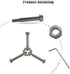 3/8" Adjustable Water Shut Off Replacement Handle for Outdoor Garden Faucet, Spigot, Hose Bib, Round Wheel, Upgraded