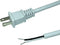 2-Prong Power Cord with Open Wiring, 6 ft Replacement Power Cord SJTW 2/C 18AWG 2 Conductor Pigtail Open Cable