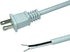 2-Prong Power Cord with Open Wiring, 6 ft Replacement Power Cord SJTW 2/C 18AWG 2 Conductor Pigtail Open Cable