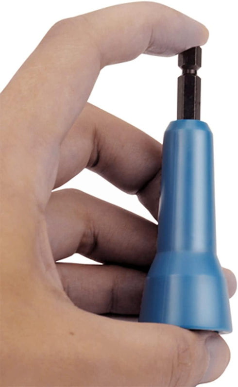 Wire Twisting Spinner, Spin-Twist Wire Connector Socket Tool with 1/4" Chuck (Blue)