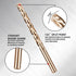 1/4 Inch Cobalt Drill Bits, 13 Pack M35 HSS, 135 Degree Tip, Jobber Length Twist Drill Bit Set for Metal and Wood
