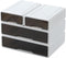 White Desktop Drawers for Paper, Stackable Office Storage for Desk, Craft Organizer with Plastic Drawers