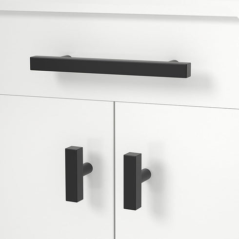Ywmsfl Drawer Pulls Aluminum Alloy Dressers Knob Cupboard Handle Square Furniture Handle Simple Bedside Cabinet Pull