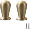 SANCHAKOU Handles Knobs 2Pcs Wardrobe Door Round Single Hole Gold Bedside Table Full
