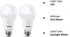 150 Watt LED Light Bulb, Super Bright A21 5000K Daylight, Non-Dimmable, 2300lm, High Lumen, UL Listed, 2-Pack
