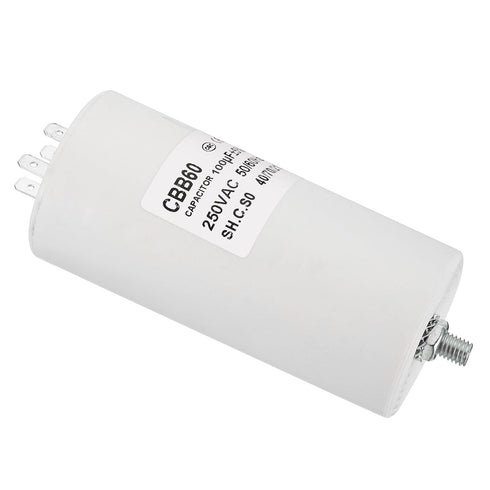 PATIKIL 100uf CBB60 Run Capacitor, AC 250V 4 Pins for Washing Machine and Cleaning Machine Pump Motor