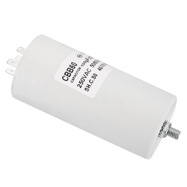 PATIKIL 100uf CBB60 Run Capacitor, AC 250V 4 Pins for Washing Machine and Cleaning Machine Pump Motor