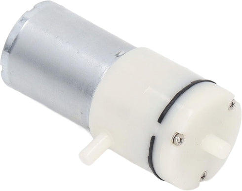 Miniature Vacuum Pump, Micro Air Pump DC Air Diaphragm Pump with 90 Degree Angle Air Ports White Used in Air Sampling, Instrument Equipment (12V 1.8A 30W)