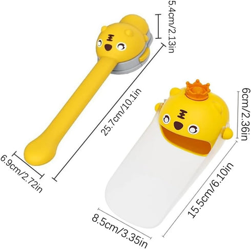FUCVLKERM Helper(A2) Cartoon Faucet Extender For Kids Hand Washing In Bathroom Sink Animals Accessories Kitchen
