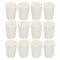 MECCANIXITY Rubber Tapered Plug 15mm to 20mm Solid Test Tubes Bungs, White, 12 Pieces