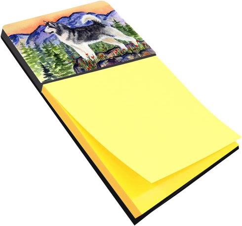 Carolines Treasures Alaskan Malamute Sticky Note Holder, Large Multicolor Design