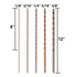 Cobalt Extra Long Drill Bits Set, 5PCS M35 High Speed Steel Extension Drill Bit for Deep Hole Drilling