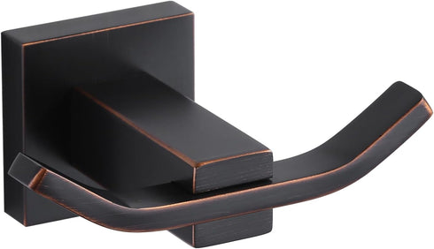 WOWOW Towel Hooks for Bathrooms - Oiled Rubbed Bronze SUS304 Stainless Steel Coat Hook, Heavy Duty Wall Mount