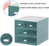 Desk Organizer with Drawer, Office Storage Box with 4 Acrylic Drawers for Desktop, Dressing Table, Home, School