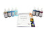 AmScope SK-6 Microscope Stains Vital Stain Kit, 7 Bottle Set for Living Cells