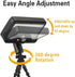 360 3 IP65 Gate,(1) Solar Outdoor LED Motion Sensor Lights, Solar & USB Dual Charging, Adjustable Octopus Stand