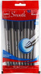 CELLO SMOOTH STICK PEN, BLACK, 10 UNITS (USD1.25 per pack)