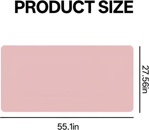 CCOCC 23.6" 13.8" Desk Pad Desk Protector Mat - Dual Side PU Leather Desk Mat Large Mouse Pad,Writing Mat Waterproof