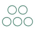 uxcell Fluorine Rubber O-Rings, 35mm OD 30.2mm ID 2.4mm Width FKM Seal Gasket for Machinery Plumbing, Green, 5