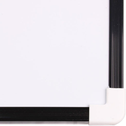 Magnetic Dry Erase Board VIZ-PRO, Children Drawing Board/Kids Writing Whiteboard, Black Plastic Frame, 12" x 8"
