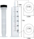 5pcs 250ml Large Syringe with Cap, Individually Sterile Sealed, Measuring Liquids, for Labs, Pets, Oil, Glue