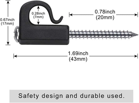 BeneLabel 60 Pack Q-Hanger, Christmas Lights Hanger Hooks, Easy Release Outdoor Wire and Fairy Lights for New Year Party