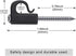 BeneLabel 60 Pack Q-Hanger, Christmas Lights Hanger Hooks, Easy Release Outdoor Wire and Fairy Lights for New Year Party