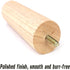 GJHYNT 6in 8in 12in Cabinet(8cm/3in) Solid Wood Couch Legs, Coffee Table Support Feet, Replacement Furniture Legs