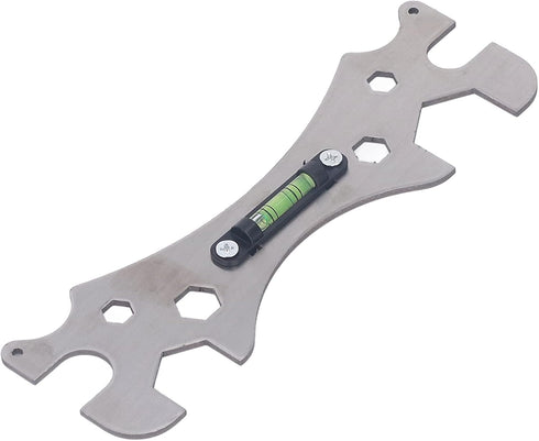 Jiawu Faucet Wrench, Multifunctional Spanner for Faucets Hose Connections, Tap Nut Wrench with Level