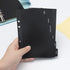 Black A6 Cash Envelopes, 12pcs Zippless Budget Binder Pocket with Index Divider and 2pcs Tabs Stickers for Cash Stuffing