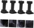 4pcs Adjustable Furniture Support Legs Black Plastic Sofa Cabinet Feet Height Extendable Sofa Legs for Table Tv Stand