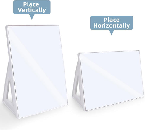 Magnetic Dry Erase Board - White Board, 8.3'' x 5.8'', Small Stand-Up or Hangable Desktop Dry Erase Whiteboard