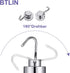 BTLIN Mini Magnetic Hooks, Heavy Duty Small Metal Hanging Hook with Strong Neodymium Magnet, 12 Pack, Max Load 18 lbs