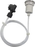 Kyuionty 1M Hot Tub Air Switch Kit, Polished Chrome Push Air Button Switch Jetted Whirlpool Jet Bath Tub, On Off Switch
