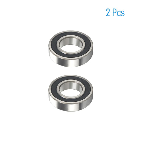 6901-2RS 2 PCS Deep Groove Ball Bearing 12×24×6mm Double Black Rubber Shielded Chrome Steel for Industrial Machine