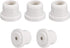 uxcell 5pcs 6.2mm Hole Dia Ceramic Insulator Bead Round Shaped for Heat Shrink Tubing Heating Wire