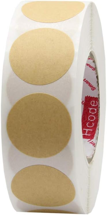 HCode 1 Inch Color Coding Labels - 1000 Pieces Garage Sale Stickers, Blank Price Tags, Round Colorful Dots