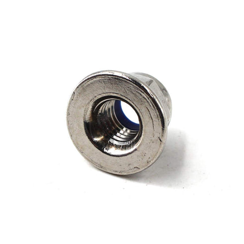 M4 Nylon Lock Nut, 304 Stainless Steel Flange Nut Inserts, Hex Lock Nuts (Pack of 50)