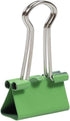 JAM PAPER Colorful Binder Clips - Small - Green - 3/4 Inch (19 mm) - 25/Pack