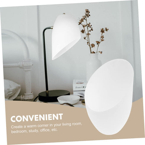 5Pcs Set Horseshoe Lampshade Angled Light Shade for Table and Floor Lamps Durable Plastic Cover for Living Room Bedroom