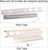 Haofy Ceramic Tile Hole Locator - Adjustable Stainless Steel Ruler for Universal Drill Punch Measuring