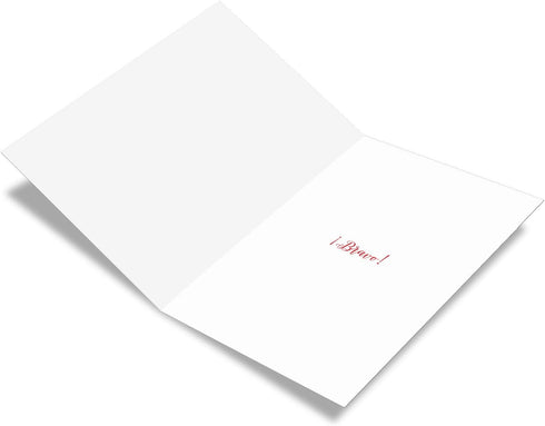 NobleWorks Spanish Congratulations Greeting Card with 5 x 7 Inch Envelope, Good Luck, Muchas Felicidades