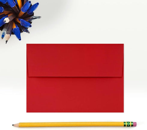 LUXPaper 4Bar A1 Invitation Envelopes | 3 5/8" x 5 1/8" | Ruby Red | 50 Qty | Peel & Press | 80lb. Text