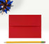 LUXPaper 4Bar A1 Invitation Envelopes | 3 5/8" x 5 1/8" | Ruby Red | 50 Qty | Peel & Press | 80lb. Text