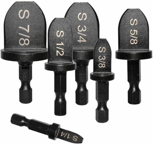 6pcs Hex Shank Expander Drill Bits Hand Tool Specialty Tools for Flaring and Swaging