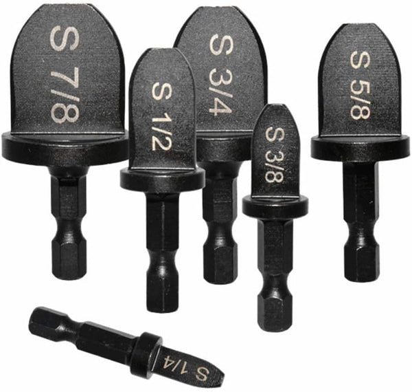 6pcs Hex Shank Expander Drill Bits Hand Tool Specialty Tools for Flaring and Swaging