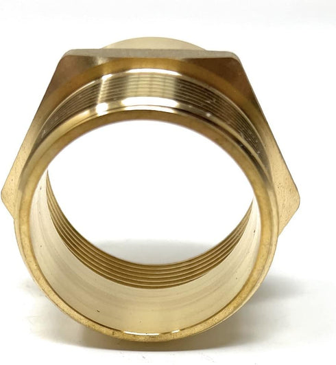 G Thread Female to NPT Male Pipe Fitting Adapter, Lead-Free Adapter (2 inch)