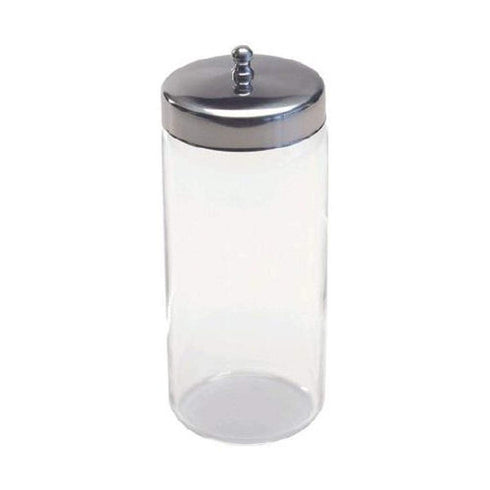 Graham-Field Glass Medical Sundry Jar with Lid, 6-5/8 x 3, Clear Unlabeled