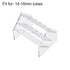 uxcell Slant Rack Acrylic Test Tube Holder, Clear, 15 Wells for 10ml/15ml Centrifuge Tubes