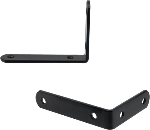 6 Reinforcement,64 100mm /2.5"*3.93" Woogim PCS L Shape Wall Shelf Brackets,Shelf Support Corner Bracket for Wooden